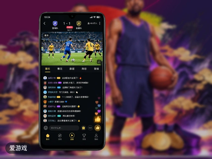 下载爱游戏 APP，随时随地看比赛
